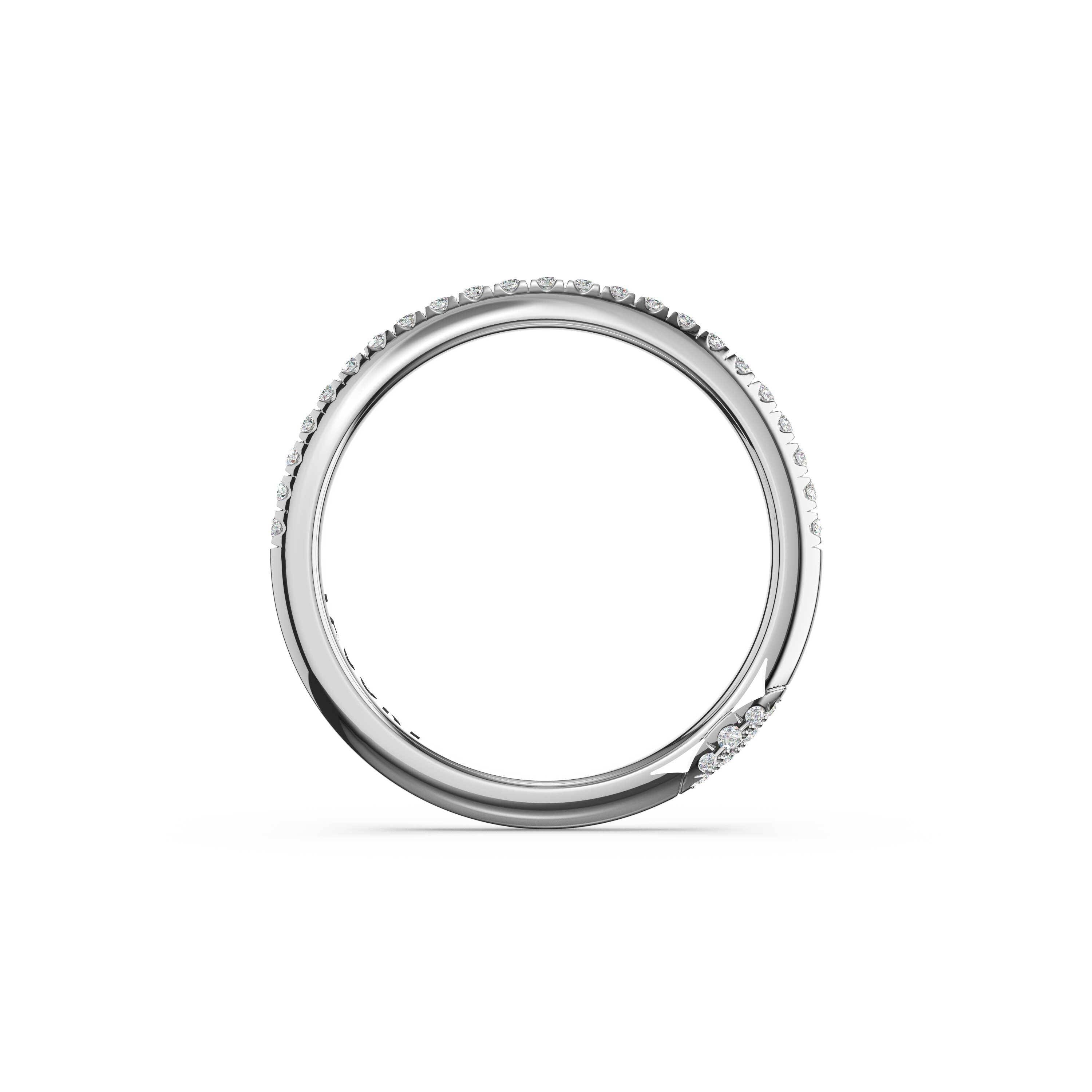 Platinum Tacori Founder's Collection Pave Diamond Wedding Band