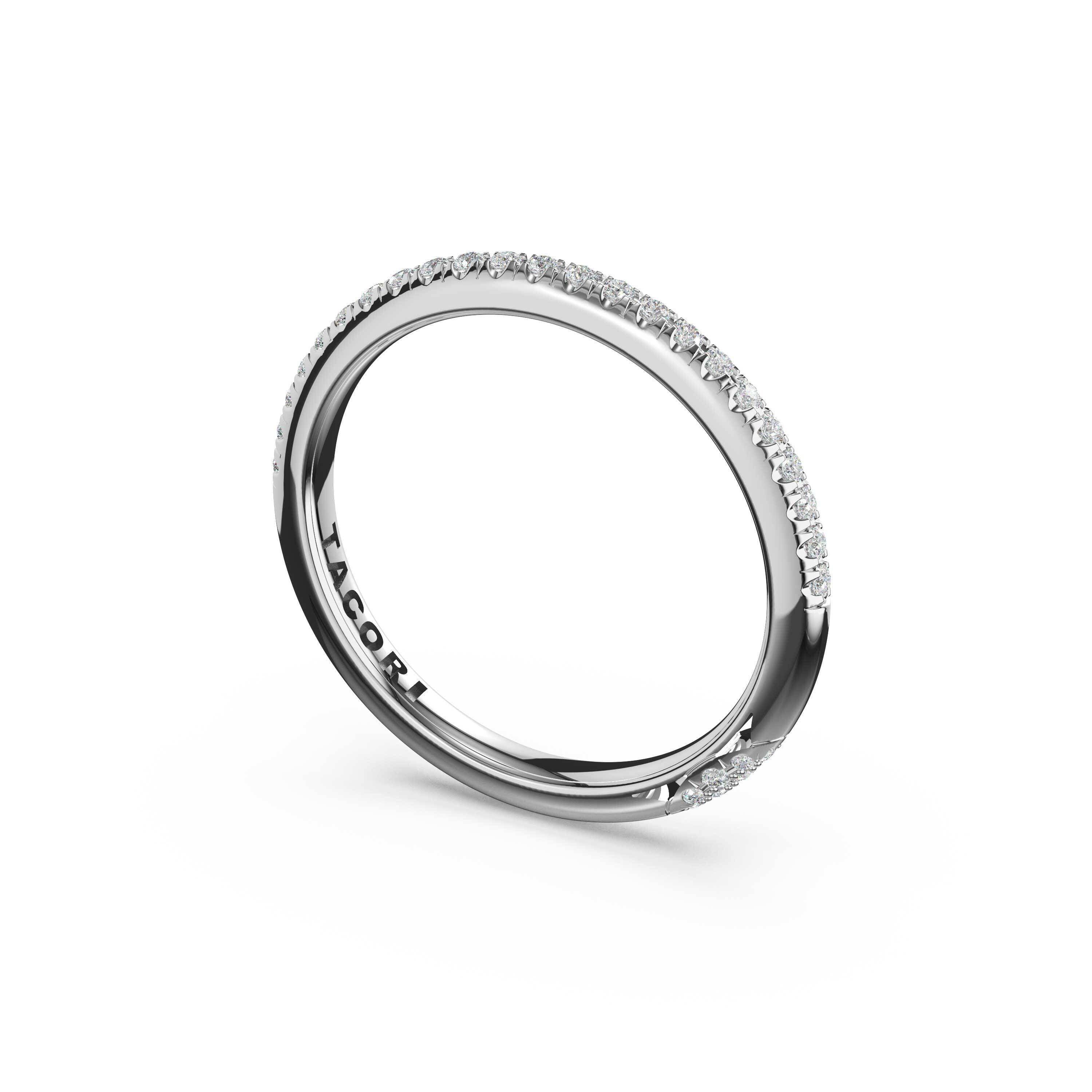 Platinum Tacori Founder's Collection Pave Diamond Wedding Band