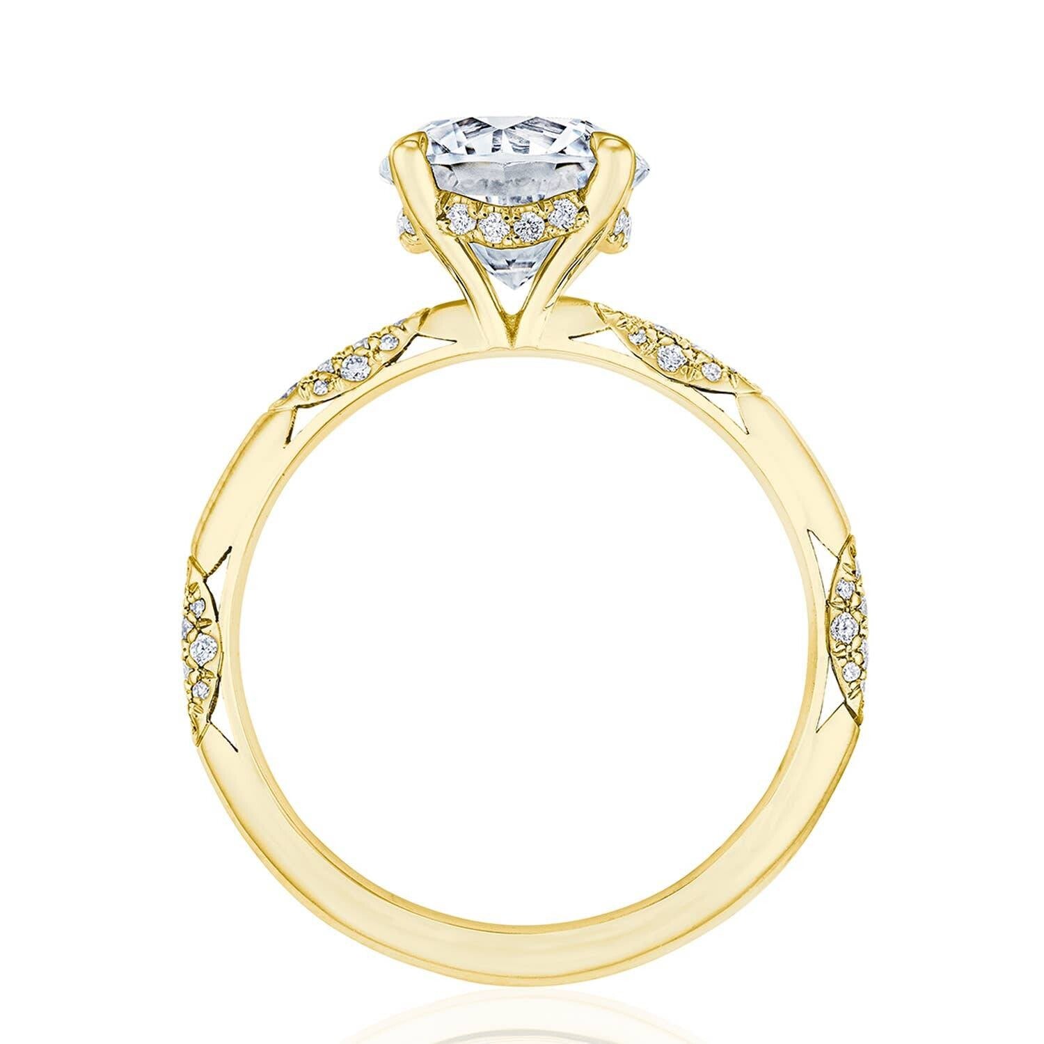 18KY Tacori Founder's Collection Round Solitaire Engagement Ring