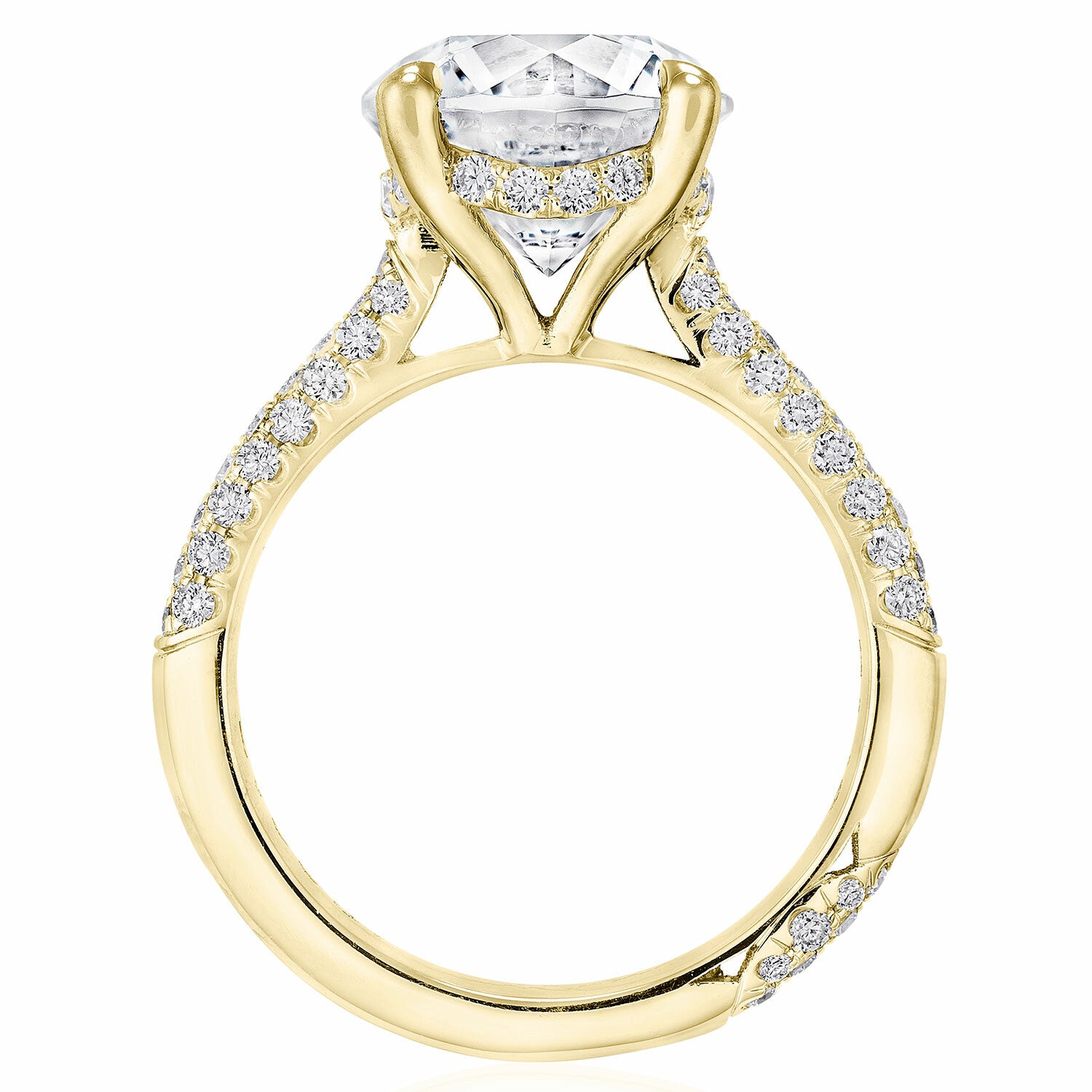 18KY Tacori Founders Collection Round Solitaire Engagement Ring