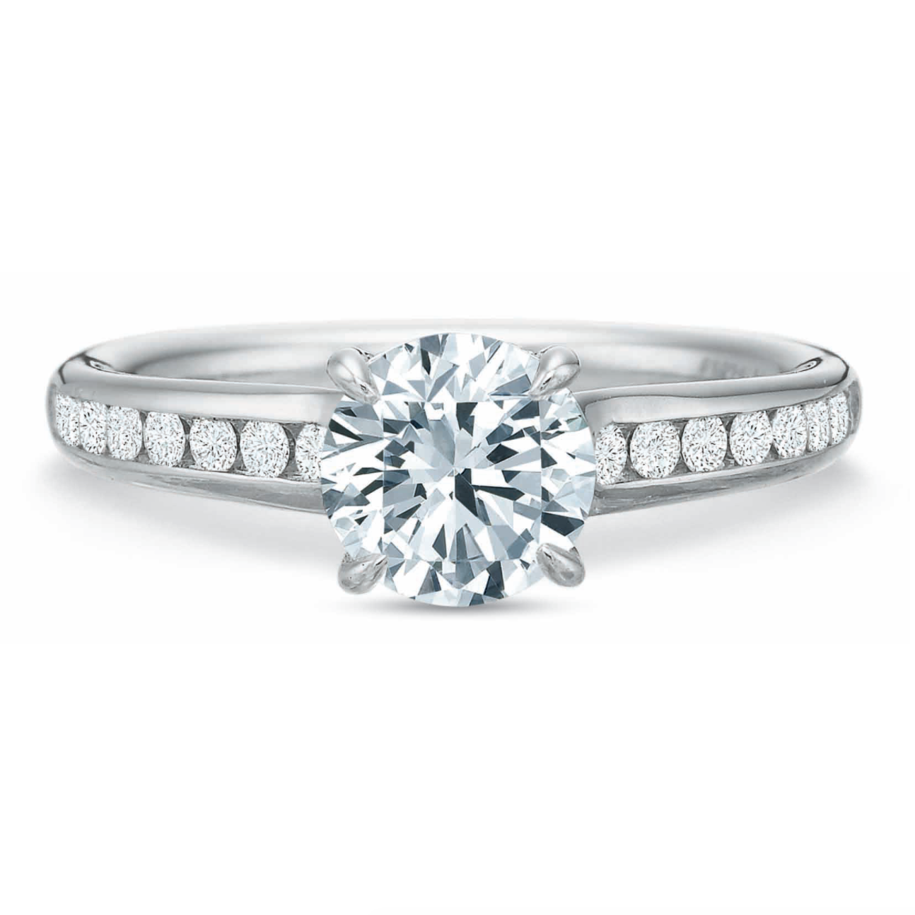 Flushfit Channel Set Engagement Ring