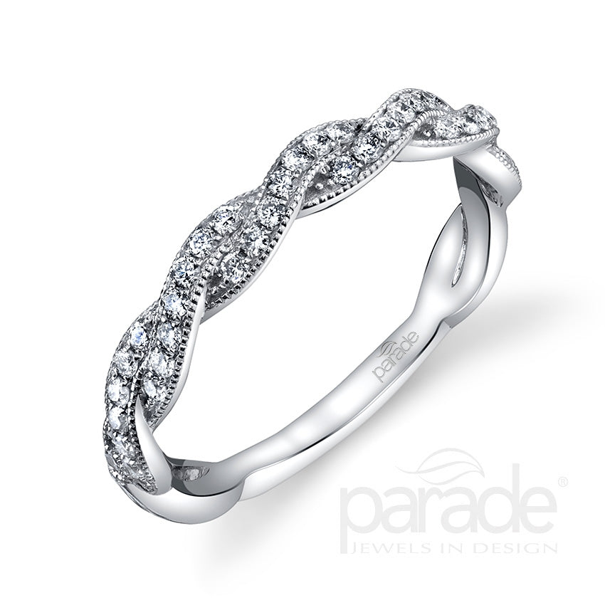 18kw "Hemera" Twist Diamond Band
