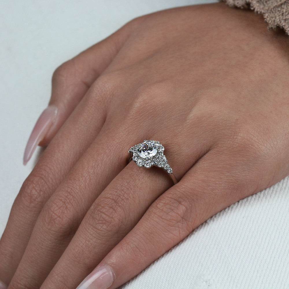 18KY "New Classic" Bridal Diamond Semi-Mount Engagement Ring
