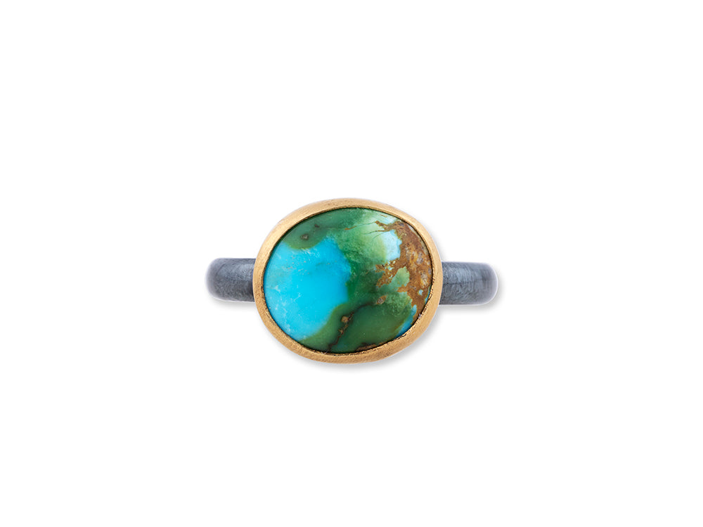 SS/22KY Sonoran Sunshine Freeform Cabachon Turquoise Ring