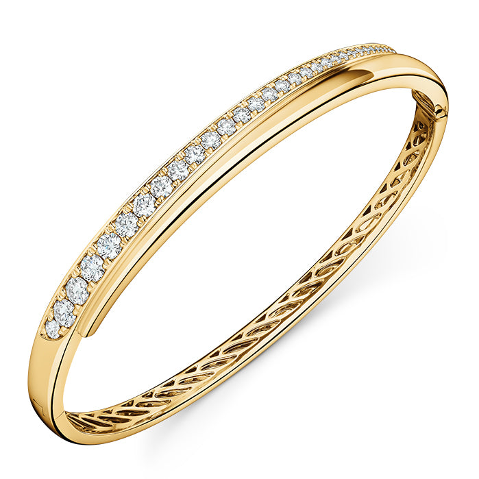 18KY Vela Crossover Bangle